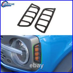 11Pcs Car Exterior Light Decoration Cover Corner Trim Kit For Ford Bronco 2021+