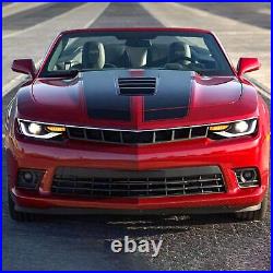 2x LED Headlights Kit for 2014-2015 Chevrolet Camaro with Sequential Turn Signal