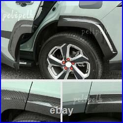 ABS Carbon Fiber Fender Flares Wheel Arch Wide Body For Toyota RAV4 2019-2023