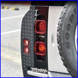 Car Exterior Decorative Fog Light Mirror Wheel Body Kit Black For Land Rover 9x