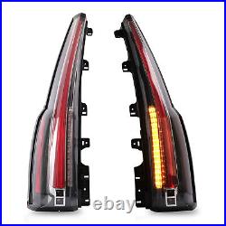 Customized Escalade Style CLEAR LED Tail Lights Assembly For 15-20 GMC Yukon /XL