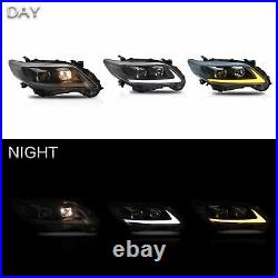 Customized LED Headlights withDRL+VLAND H7 LED Bulb for 2011-2013 COROLLA Assembly