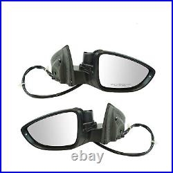 Exterior Power Heated Memory with Signal Folding Puddle Light Mirror Pair for CC
