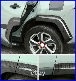 Fit For Toyota RAV4 2019-2023 Carbon Fiber Wheel Eyebrow Arch Lips Fender Flares