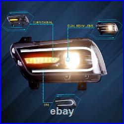 For 2011-2014 Dodge Charger R/T SE SRT8 Halogen Headlights Headlamps withBulbs