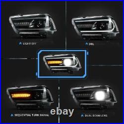 For 2011-2014 Dodge Charger R/T SE SRT8 Halogen Headlights Headlamps withBulbs