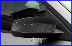 For Ford Mustang 2009-14 GT500 Dry Carbon Fiber Side Rearview Mirror Cover Trim