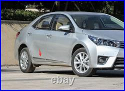 For Toyota Corolla 14-2018 Chrome Silver Side Door Body Molding Sill Guard Trim