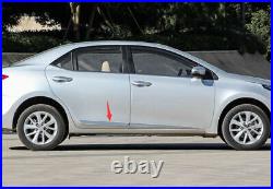 For Toyota Corolla 14-2018 Chrome Silver Side Door Body Molding Sill Guard Trim