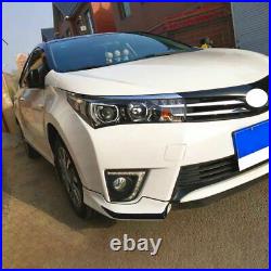 For Toyota Corolla 2014-2016 White Black Front Bumper Side Spoiler Panel Trim 2