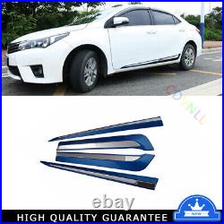 For Toyota Corolla 2014-2018 Bright Blue Side Skirts Extension Spoiler Lip Cover
