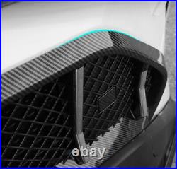 For Toyota RAV4 19-24 Carbon Fiber Front Bumper Center Mesh Grille Grill