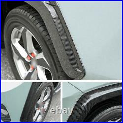 For Toyota RAV4 19-24 Carbon Fiber Wheel Eyebrow Arch Fender Flare Cover 6PC
