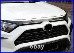 For Toyota RAV4 2019-2023 Carbon Fiber Front Grill Grille Engine Hood Protector