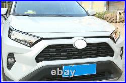 For Toyota RAV4 2019-2023 Carbon Fiber Front Headlight Cover Light Bezels Trim