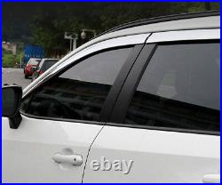 For Toyota RAV4 2019-2023 Chrome Silver Window Visor Rain Wind Deflector Trim 4X