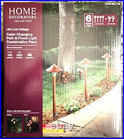 H. D. C. Brass LED Outdoor Landscape Path Light and Spot Light Kit (6-Pack)