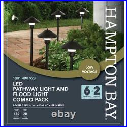 Hampton Bay Pearson Bronze Integrated LED Path Light and Flood Light Kit(8-Pack)