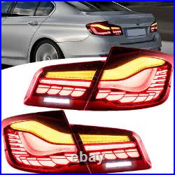 Pair LED Tail Lights For BMW 5 Series F10 F18 M5 2011-2017 withStartup Animation