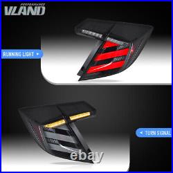 RGB LED Tail Lights For 16-21 Honda Civic Hatchback/Type R Sequential Animation