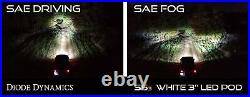 SS3 LED Fog Light Kit for 2011-2016 Ford Super Duty Pro White SAE Fog