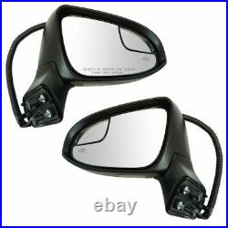 TRQ Exterior Power Heated with Signal Puddle Light Mirror LH RH Pair for Venza New