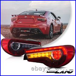 VLAND Full LED Taillights For 2017-2020 Toyota 86 2013-2020 Subaru BRZ Red Lamps