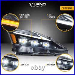 VLAND Headlights Projector LED DRL For 2006-2013 Lexus IS250 IS350 ISF WithStartup