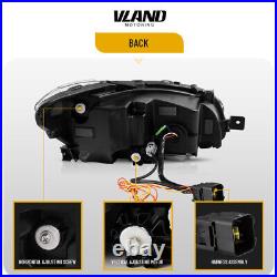 VLAND LED Headlights&Clear Lens Tail Lights For Subaru WRX Sedan 15-21&STI 15-17