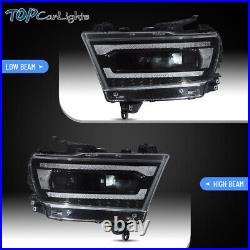 VLAND LED Projector Headlights For 2019-2024 Dodge Ram 1500 WithSequential Signals