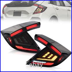 VLAND LED Taillights For Honda Civic Hatchback 16-21 Dynamic Start-Up Animation