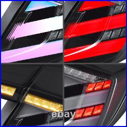 VLAND Led RGB Tail Lights For Honda Civic Hatchback/Type R 2016-21 with Animation