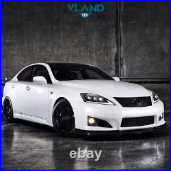 VLAND Pair Headlights WithLed Strip DRL Lamps For 2006-2014 Lexus IS350 IS250 ISF