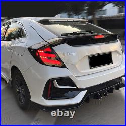 VLAND Pair RGB Colour LED Taillights For Honda Civic Hatchback/Type R 2016-2021