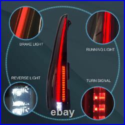 VLAND Tail Lights LED SMOKED For 2007-2014 Cadillac Escalade / EVS Rear Lamps