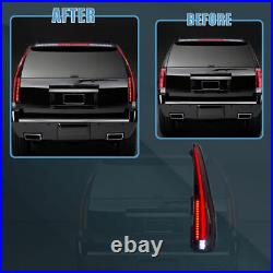 VLAND Tail Lights LED SMOKED For 2007-2014 Cadillac Escalade / EVS Rear Lamps